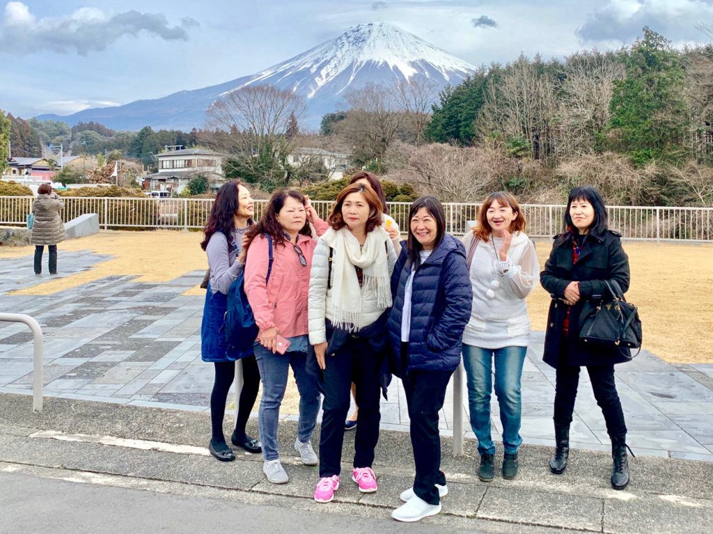 At Shiraito Falls in Fujinomiya City, Japan. Part of Mt.Fuji World Heritage