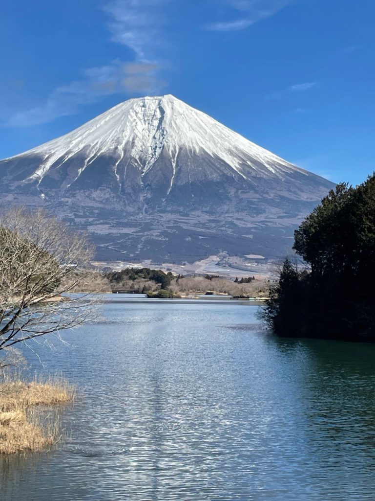 Mount Fuji view from Lake Tanuki